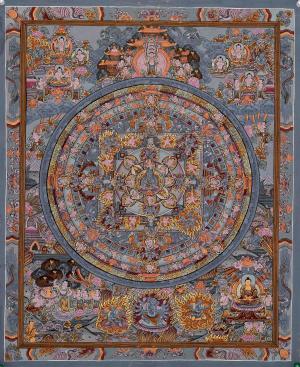 Hevajra Mandala Thangka | Tibetan Mandala Thangka | Beautifully Hand-Painted Thangka In Nepal